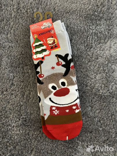 Носки детские новогодние