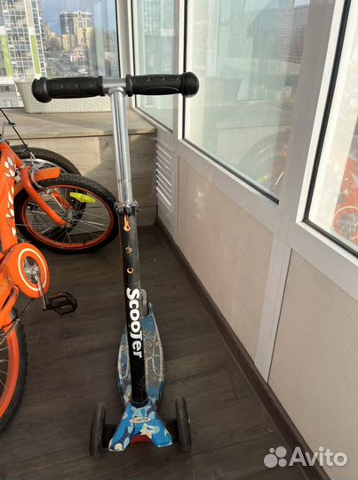 Самокат детский трехколесный бу
