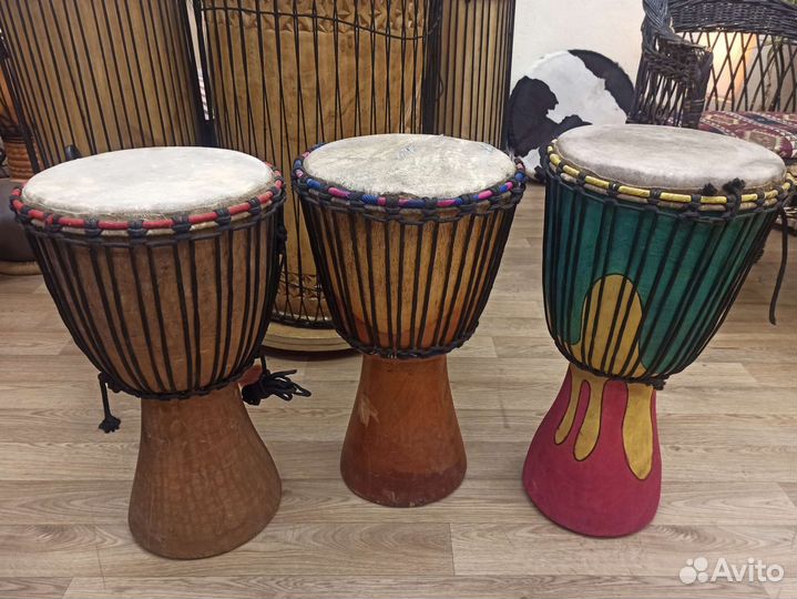 Африканские барабаны Джембе 11 дюймов