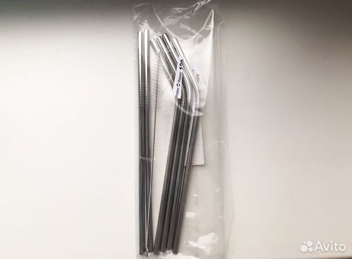 Металлические многоразовые трубочки