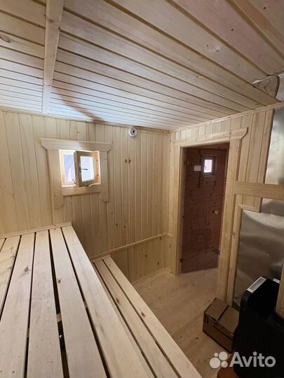 Перевозная баня из бруса 2.3 x 4 м