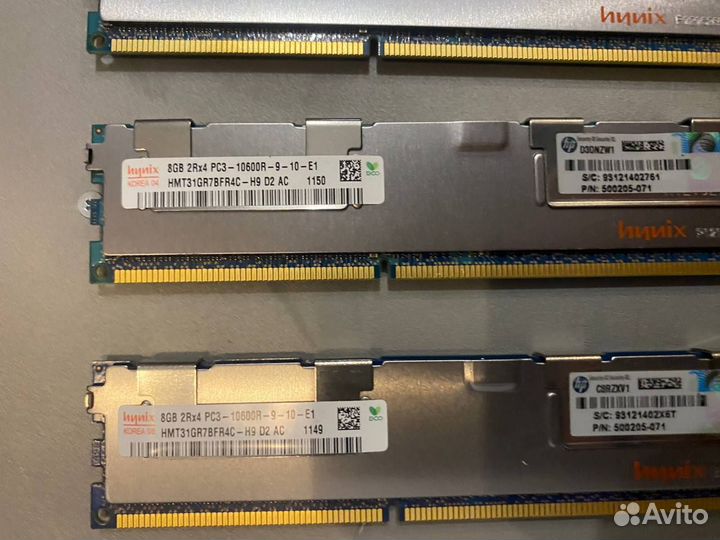DDR3 Hynix 2Rx4 PC3-10600R-9-10-E1 1333Mhz 8Gb ECC