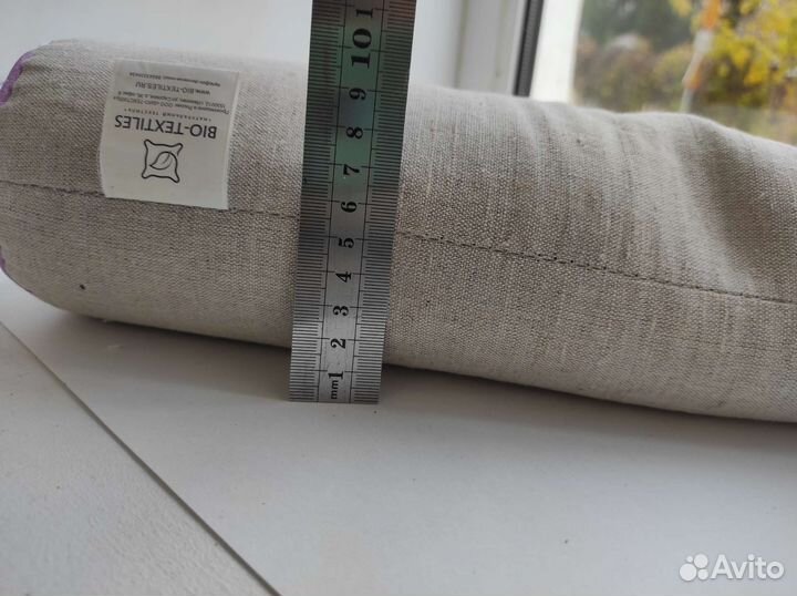 Подушка валик для спины с гречкой