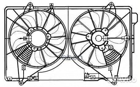 Крыльчатка с эл.мотором mazda CX-5 (11) 2.0i