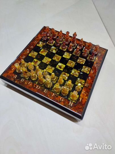 Шахматы янтарные арт.000140