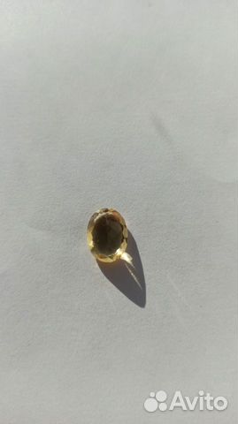 Гелиодор (золотой берилл) природный камень,3.65 ct