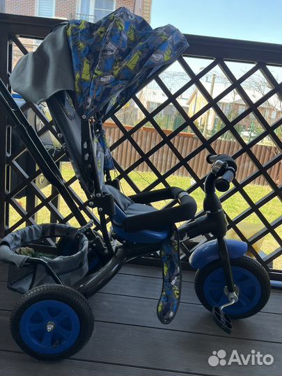 Детский велосипед с ручкой новый