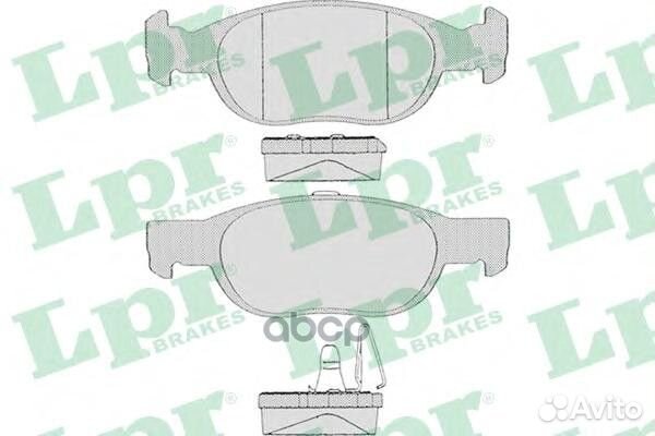 Колодки тормозные дисковые 05P687 Lpr