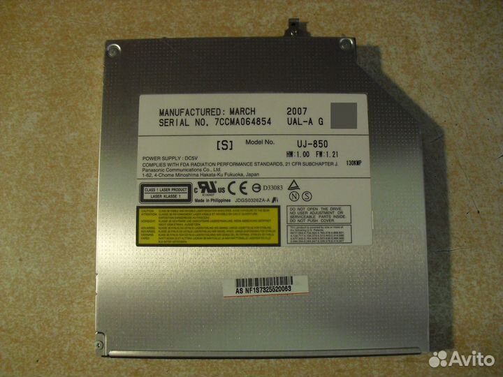 DVD привод UJ-850 с ноутбука asus A8J