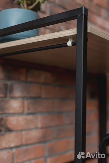 Компьютерный стол быстросборный в стиле лофт