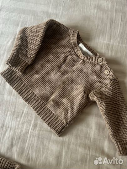 Вязаный костюм детский для малыша