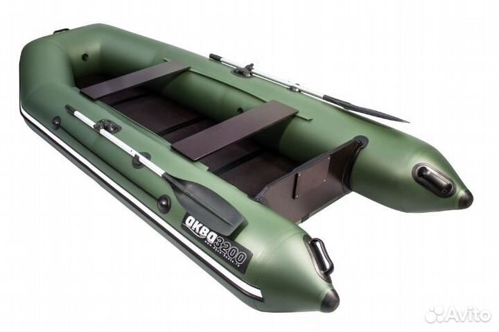 Надувная лодка Аква 3200 Слань Книжка Киль