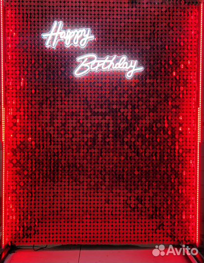 Пресс волл (фотозона из пайеток)