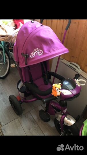 Велосипед с родительской ручкой