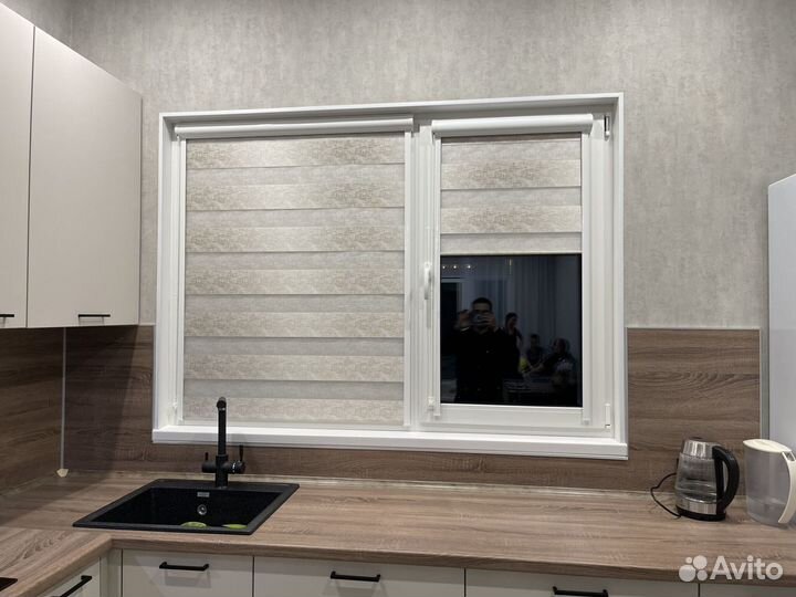 Рулонные шторы зебра