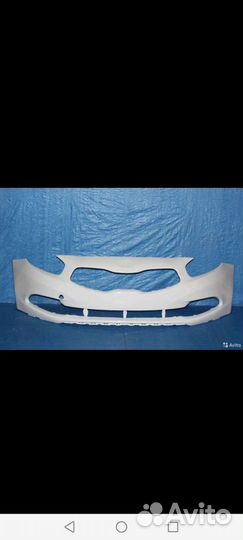 Бампер Kia Ceed 2012 + в цвет белый