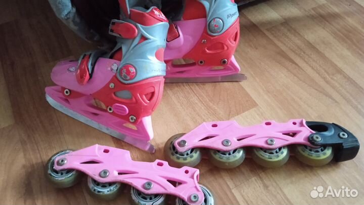 Роликовые коньки детские раздвижные