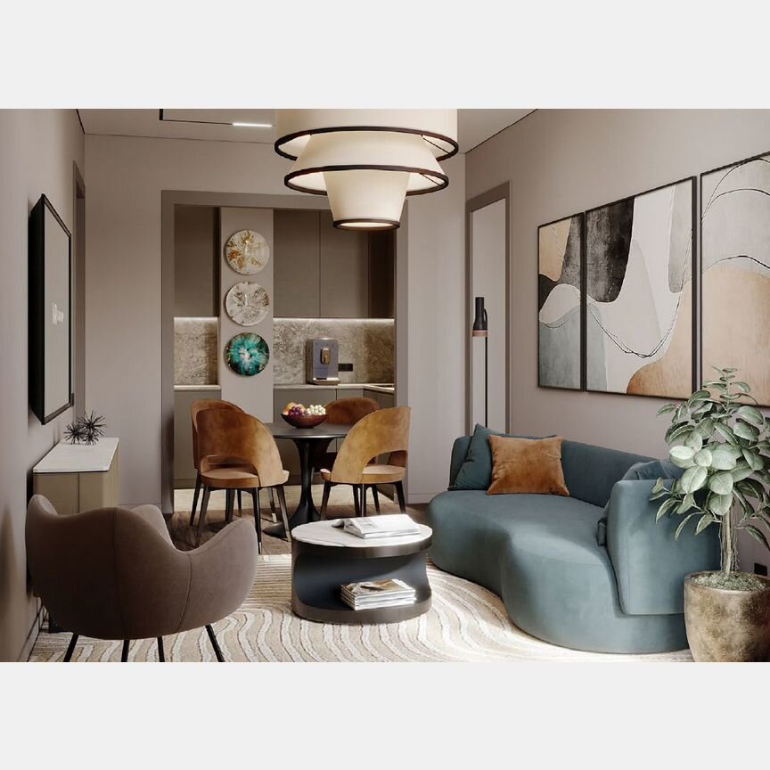 1-к. квартира, 61,5 м², 5/9 эт.