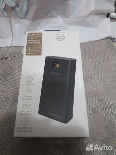 Повербанк Romoss 40000mAh