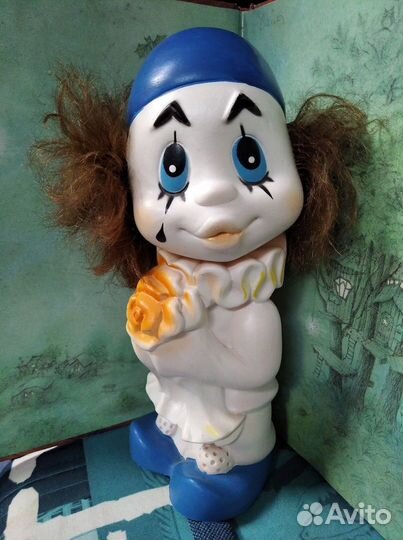 Редкий винтажный резиновый Пьеро дзи (Донецк)