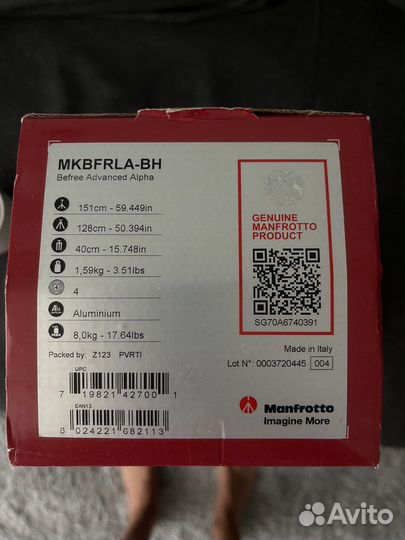 Штатив manfrotto befree