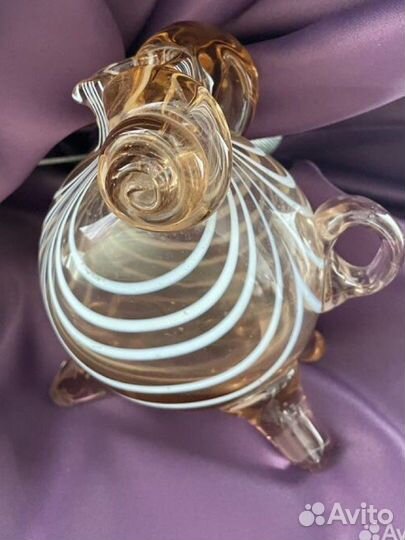 Штоф Кувшин цветное стекло СССР