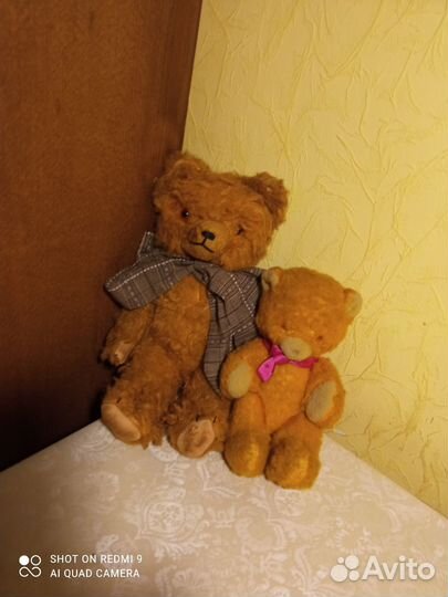 Мишки плюшевые ГДР 60 е гг