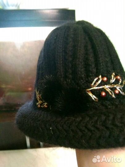 Шляпа+ шарфик+носки вязаные