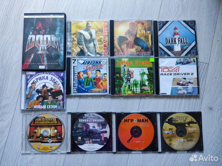 CD диски с играми и программами