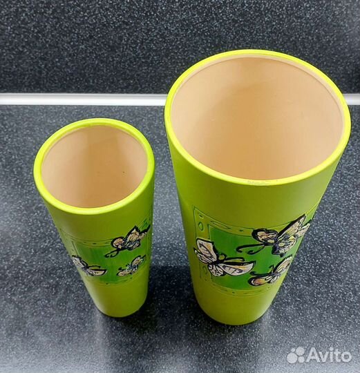 Ваза для цветов керамика новые набор 2 шт