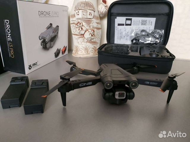 Квадрокоптер дрон i3Pro 2камеры 3акб