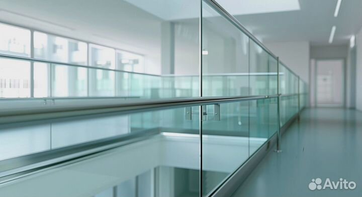Стеклянные лестничные ограждения
