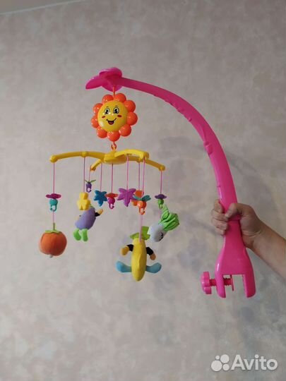 Музыкальный мобиль мягкие игрушки