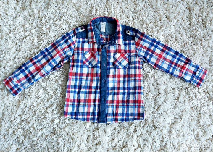 Рубашка детская плотная 116 см