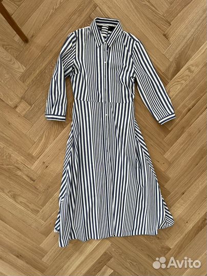 Платье рубашка матроска zara