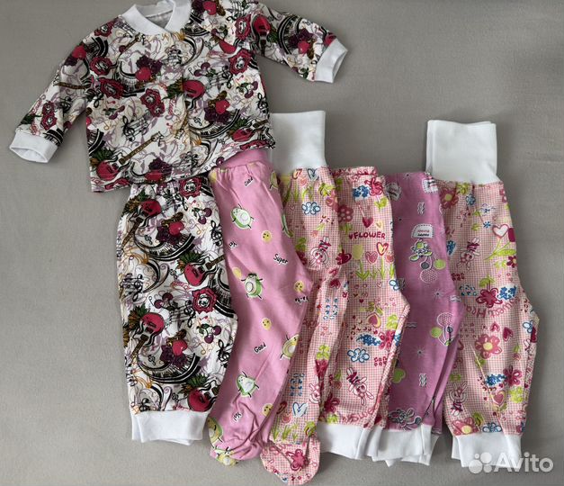 Новые вещи на девочку 62-68 пакетом