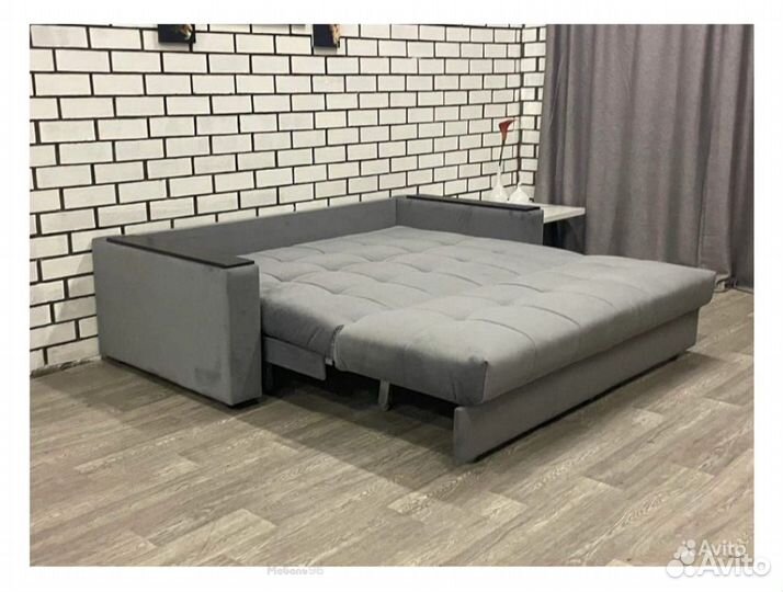 Диван Аккордеон 1400 Velutta LUX 32 накладки мдф