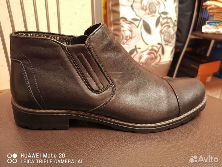 Мужские полуботинки,ботинки(новые,натур.кожа)