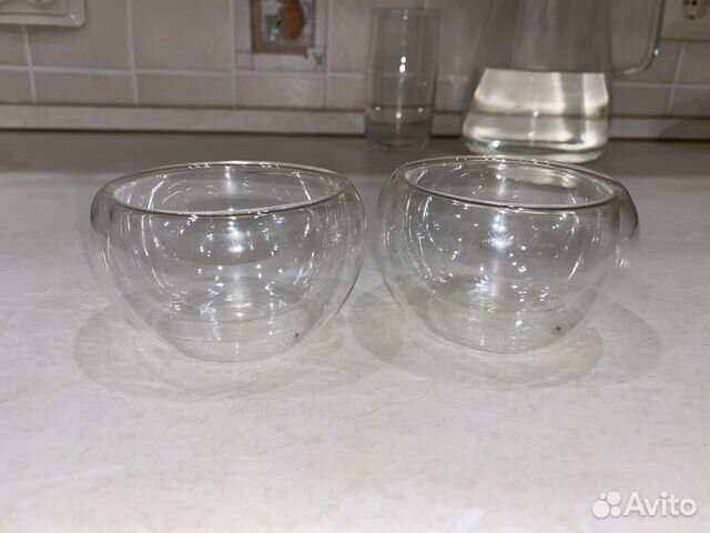 Стаканы с двойными стенками, дном