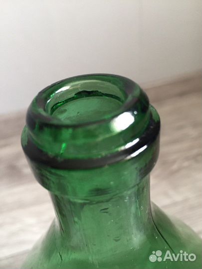 Коллекционная бутылка СССР зелёное стекло 2,75л