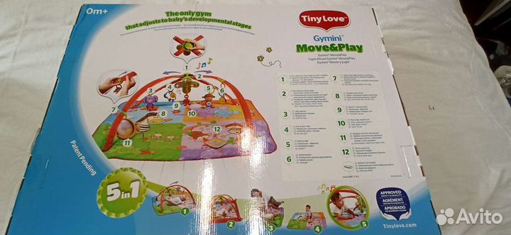 Развивающий коврик Разноцветное сафари Tiny Love