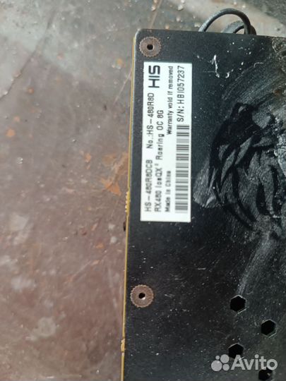 Видеокарта rx480 8gb