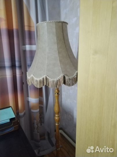 Торшер напольный с абажуром СССР