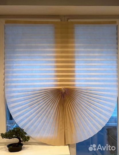 Жалюзи шторы плиссе самоклеющиеся 120х180