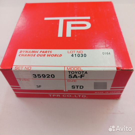 Кольца поршневые TP 35920 5А-F STD