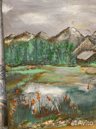 Горы маслом