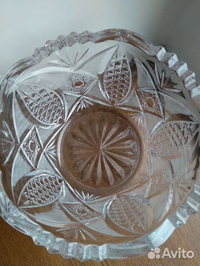 Хрусталь СССР: салатник / ладья / ваза / рог