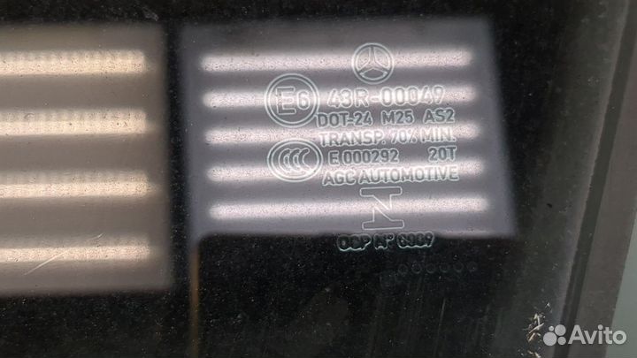 Стекло боковой двери Mercedes C W205, 2016