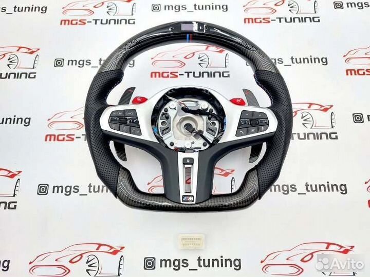 Руль M5 BMW 5 серия G30 F90 экран подогрев карбон