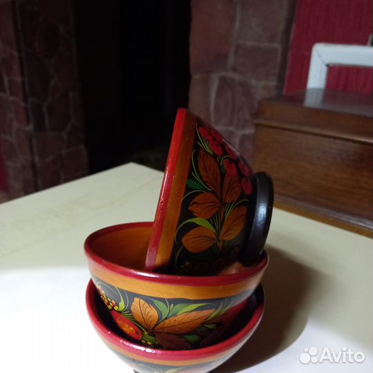 Деревянная посуда хохлома